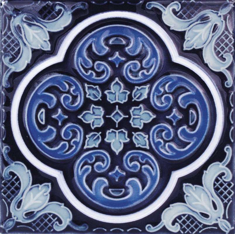 Pool Diagrams 37 Casablanca Cobalt Ocean Deco pool tile