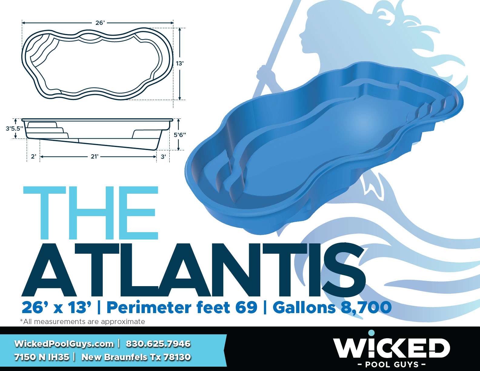 Pool Diagrams 8 wicked fiberglass pool shell atlantis