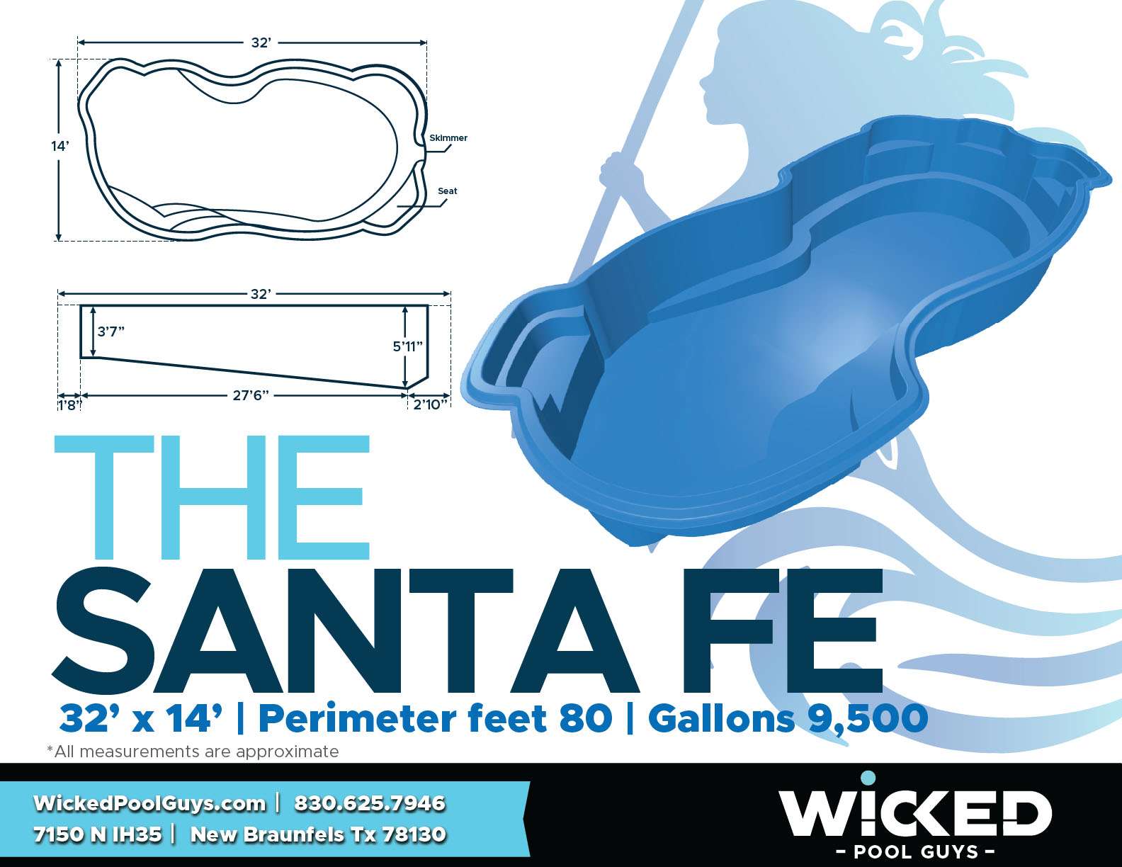Medium Pools 4 The Santa Fe